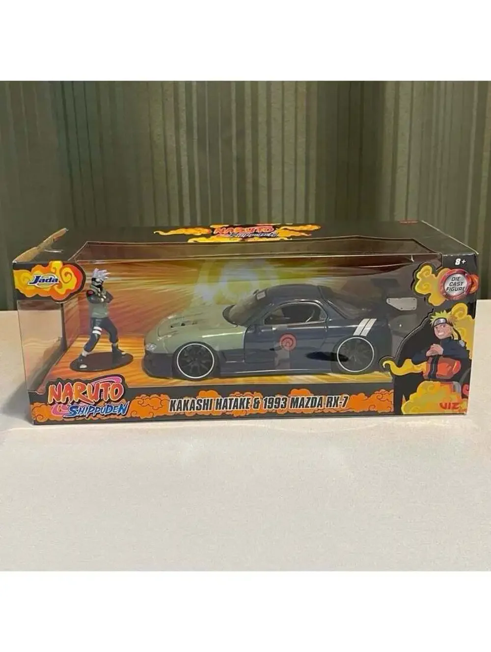Jada Naruto 1:24 1995 Mazda RX-7 Die-Cast Car & 2.75